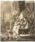 Rembrandt Harmensz. Van RijnChristus vor Pilatus – Ecce Homo (großes Format)Radierung und