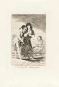 Francisco De GoyaNi asi la DistingueRadierung und Aquatinta auf Bütten. (1799). 19,5 x 14,8 cm. (