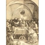 Albrecht DürerDas letzte AbendmahlHolzschnitt auf Bütten mit Wz. „Dreieck mit Blume“ (Meder Wz.