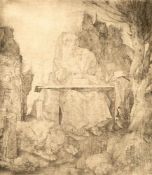 Albrecht DürerDer heilige Hieronymus neben dem WeidenbaumKupferstich auf Bütten mit