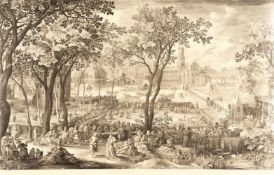 Nicolaes De BruynLändliches Fest in einem SchlossparkKupferstich und Radierung nach David Vinckboons