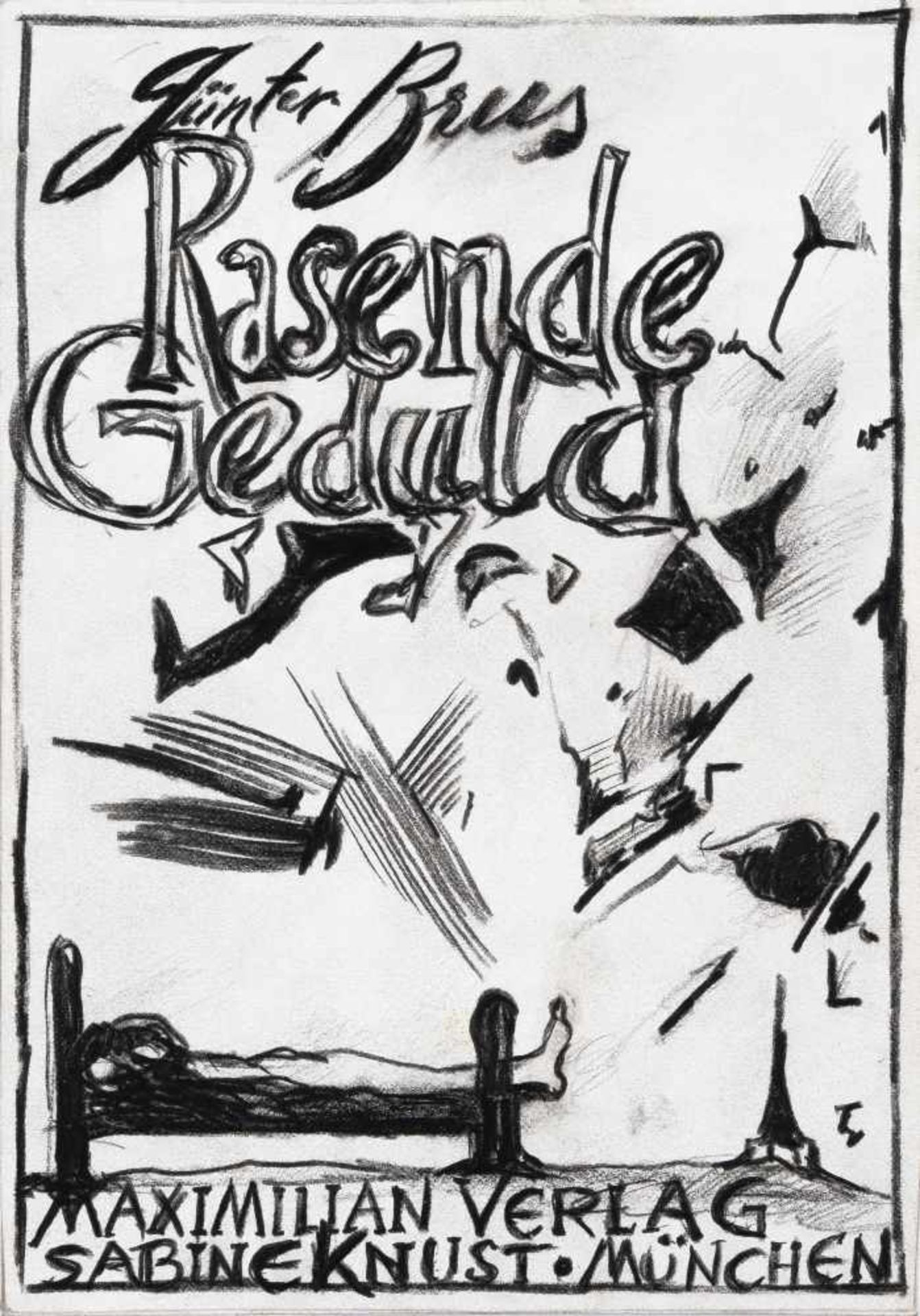 1938 Ardning/Steiermark16 sheets: “Rasende Geduld”Lead pencil and coloured pencil on wove. (1983). - Bild 2 aus 16