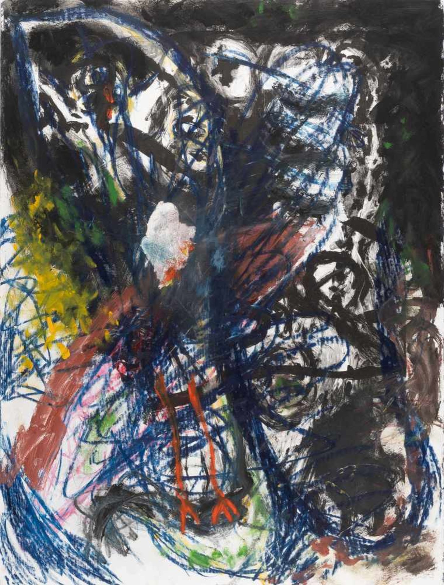 1946 Thalmassing bei RegensburgUntitledMixed media with gouache, opaque white and chalk pastel in