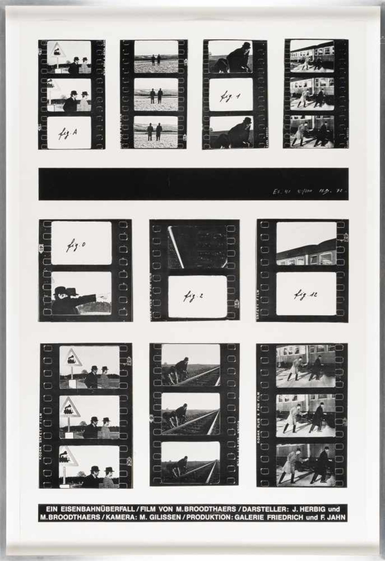 1924 Brüssel - Köln 1976Train robberyOffset print on sturdy paper. (19)72. C. 84 x 56 cm (sheet