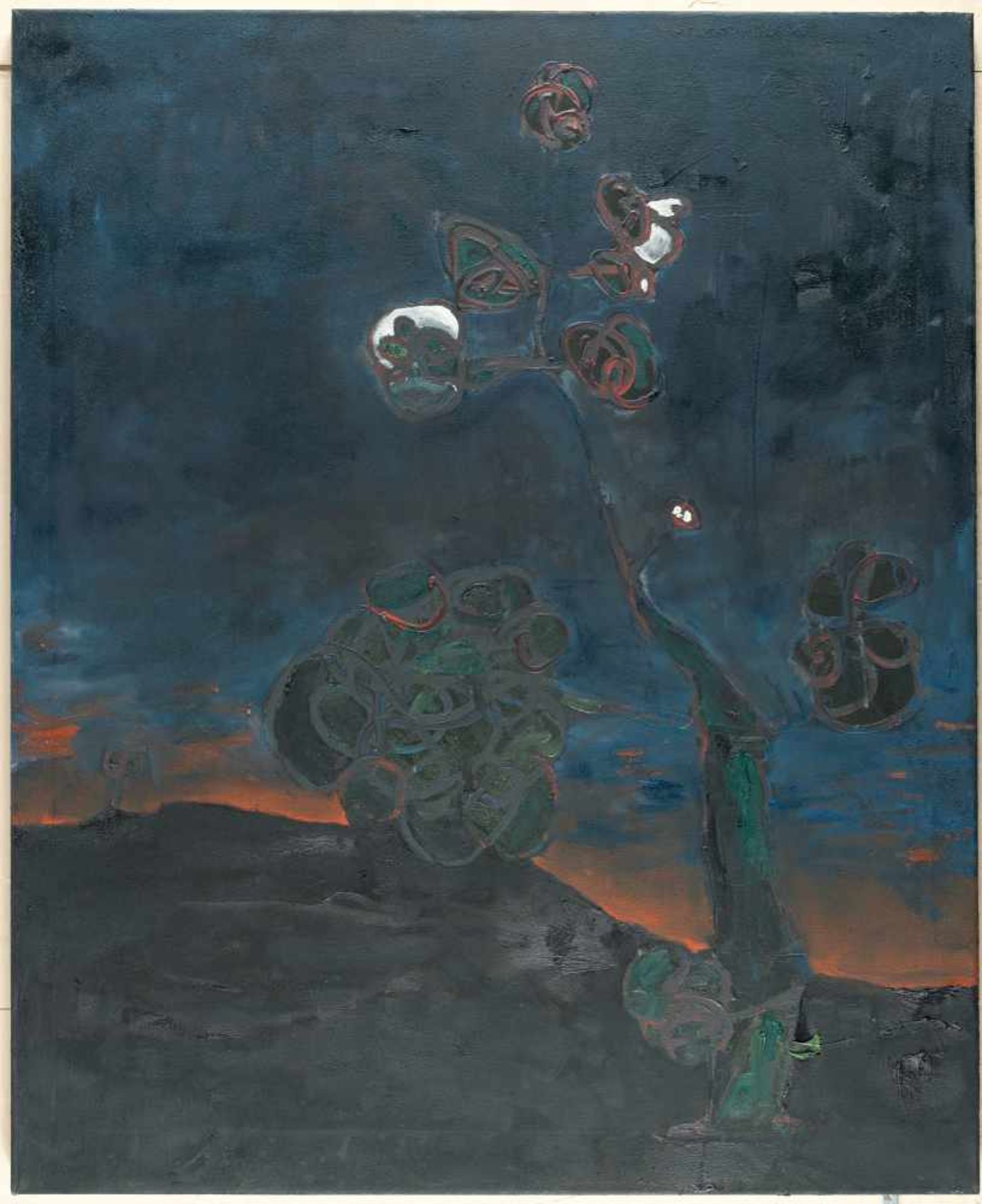 Thomas Zipp„Blütenbaum“Öl auf Leinwand. (20)03. Ca. 110 x 90 cm. Verso signiert, datiert un - Bild 2 aus 3