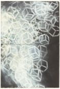 Mel BochnerOhne TitelPastell auf schwarzem Tonpapier. 1989. Ca. 76 x 51 cm (2-teilig). S