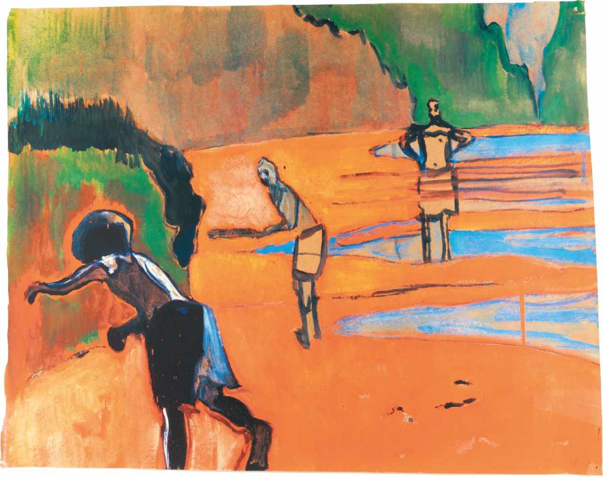 Peter DoigParagonFarbiger Digitaldruck auf Velin. (20)06. Ca. 92 x 119,5 cm. Eines von 125