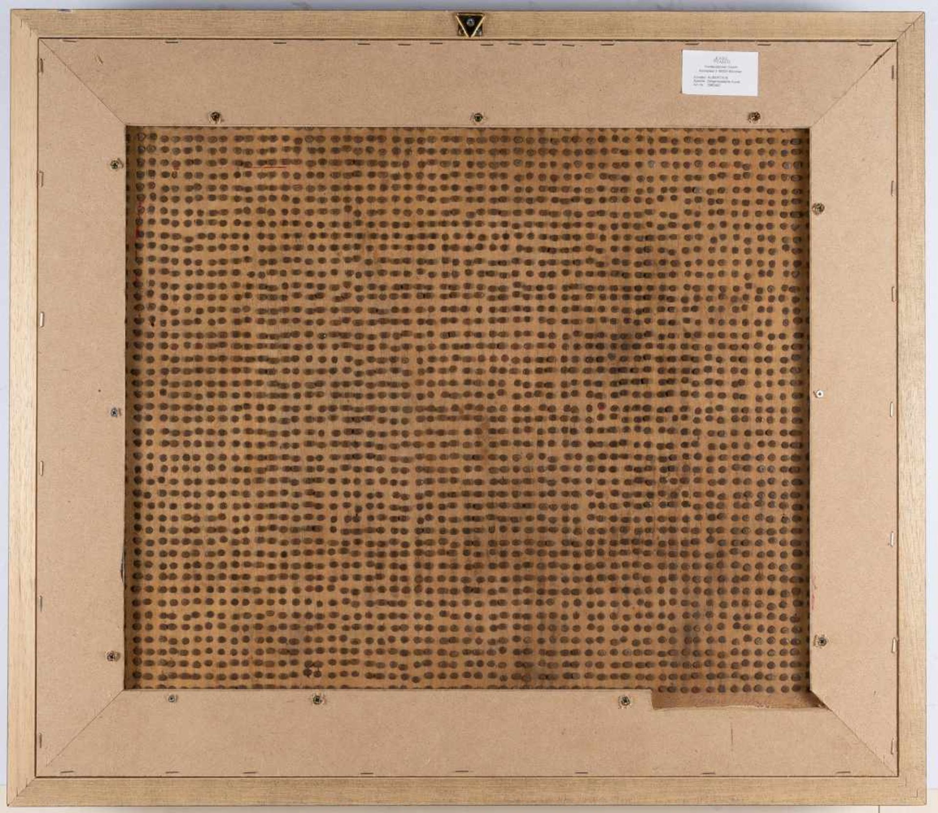 Bernard AubertinTableau ClousAcryl, Nägel, Holz. 1966. Ca. 50 x 60 cm. Verso signiert, dati - Bild 3 aus 3