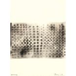 Otto PieneRauchzeichnungRuß auf Papier. (19)59. Ca. 14,5 x 11 cm. Signiert und datiert unte