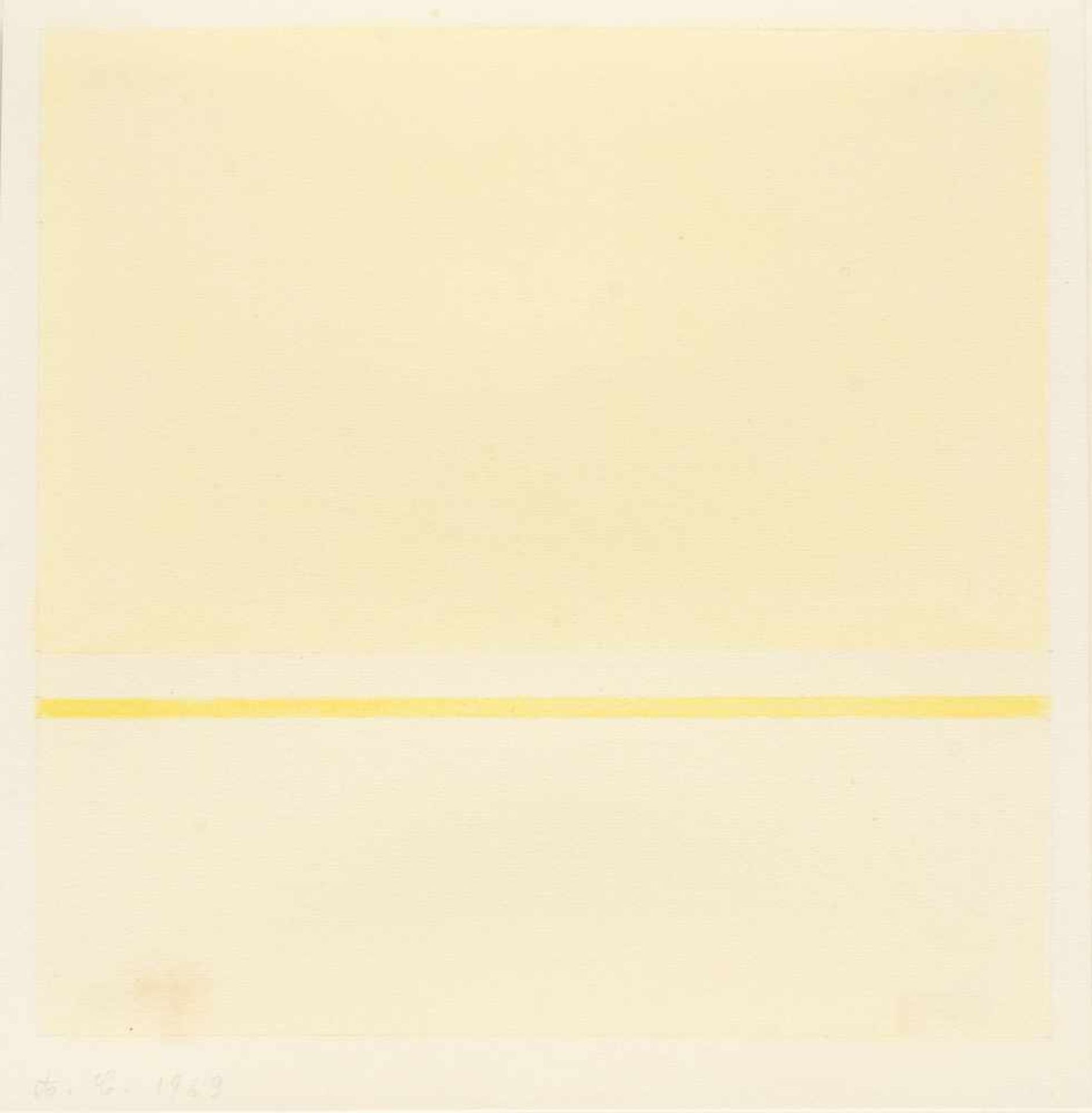 Antonio CalderaraOhne TitelAquarell und Bleistift auf leichtem Karton. 1969. Ca. 15 x 14,5