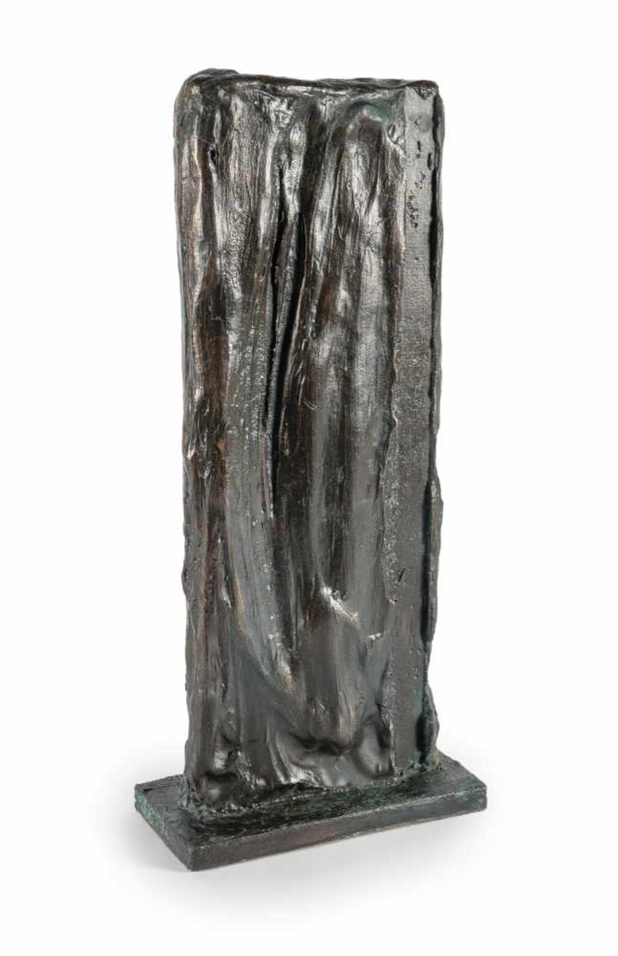 Günther FörgOhne Titel (Stele)Bronze mit schwarzer Patina. (1998). Ca. 40 x 18 x 9 cm. Eine - Bild 3 aus 4