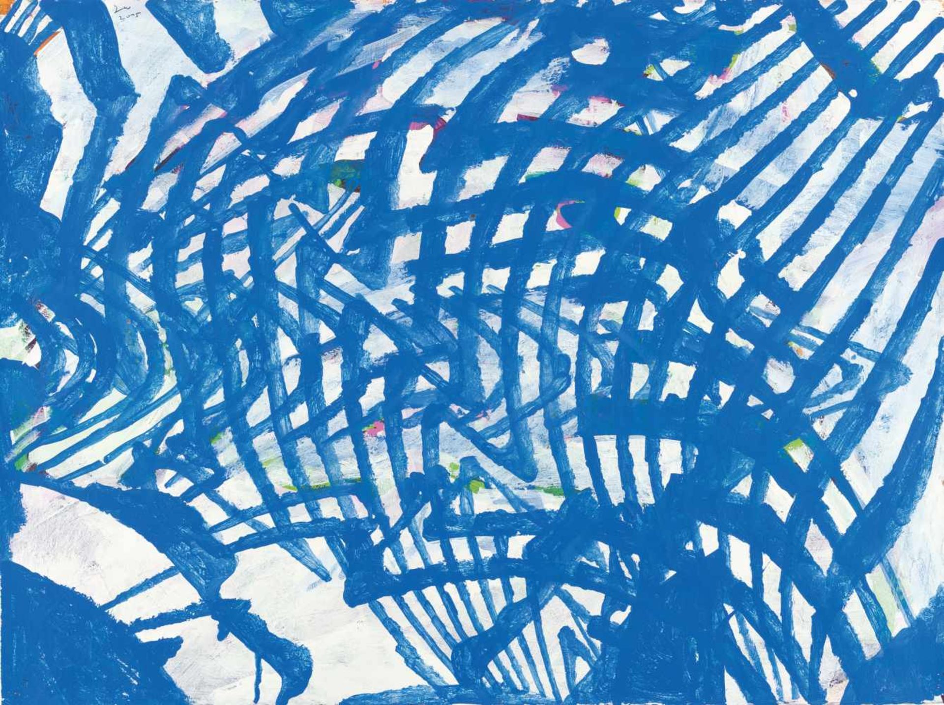 Terry WintersUntitledGouache auf festem Velin. 2005. Ca. 57 x 76,5 cm. Monogrammiert und da