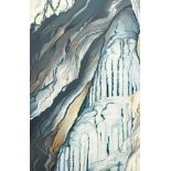 Lowell Nesbitt„Linville Caverns“Öl auf Leinwand. (19)73. Ca. 223,5 x 143 cm. Verso auf der