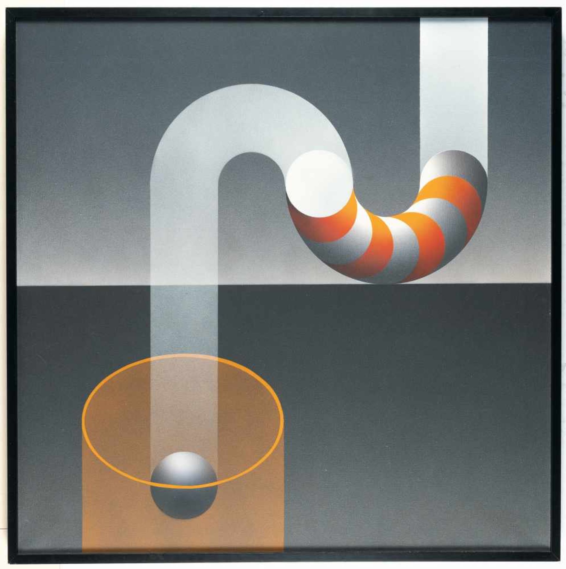 Julio Le Parc„MODULATION 1073“Acryl auf Leinwand. 2002. Ca. 80 x 80 cm. Verso signiert, dat - Bild 2 aus 3