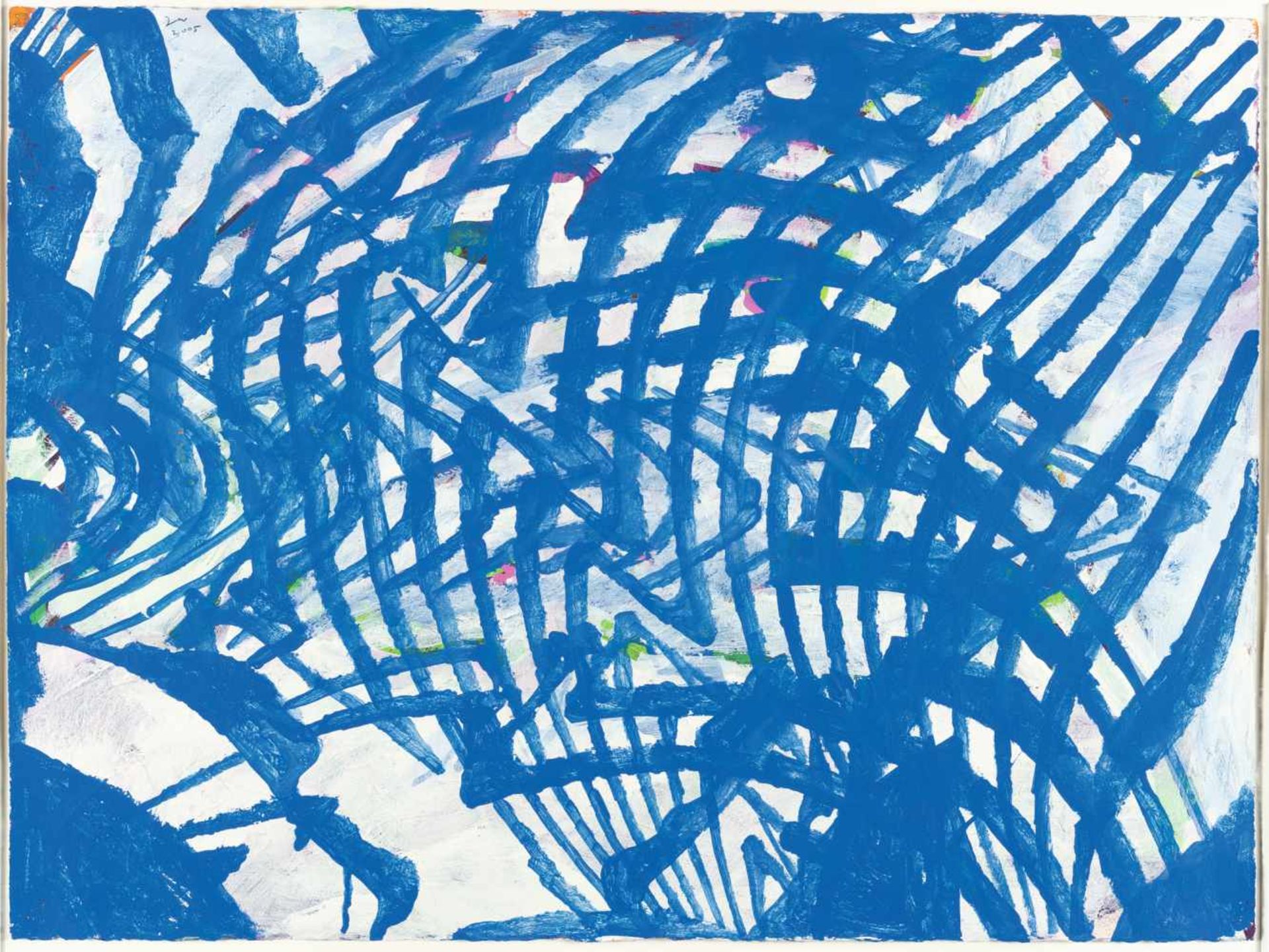 Terry WintersUntitledGouache auf festem Velin. 2005. Ca. 57 x 76,5 cm. Monogrammiert und da - Bild 2 aus 3
