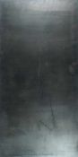 Julia MangoldOhne Titel (4.95)Gewachster Stahl. (19)95. Ca. 100 x 49,5 x 1,5 cm. Verso mit