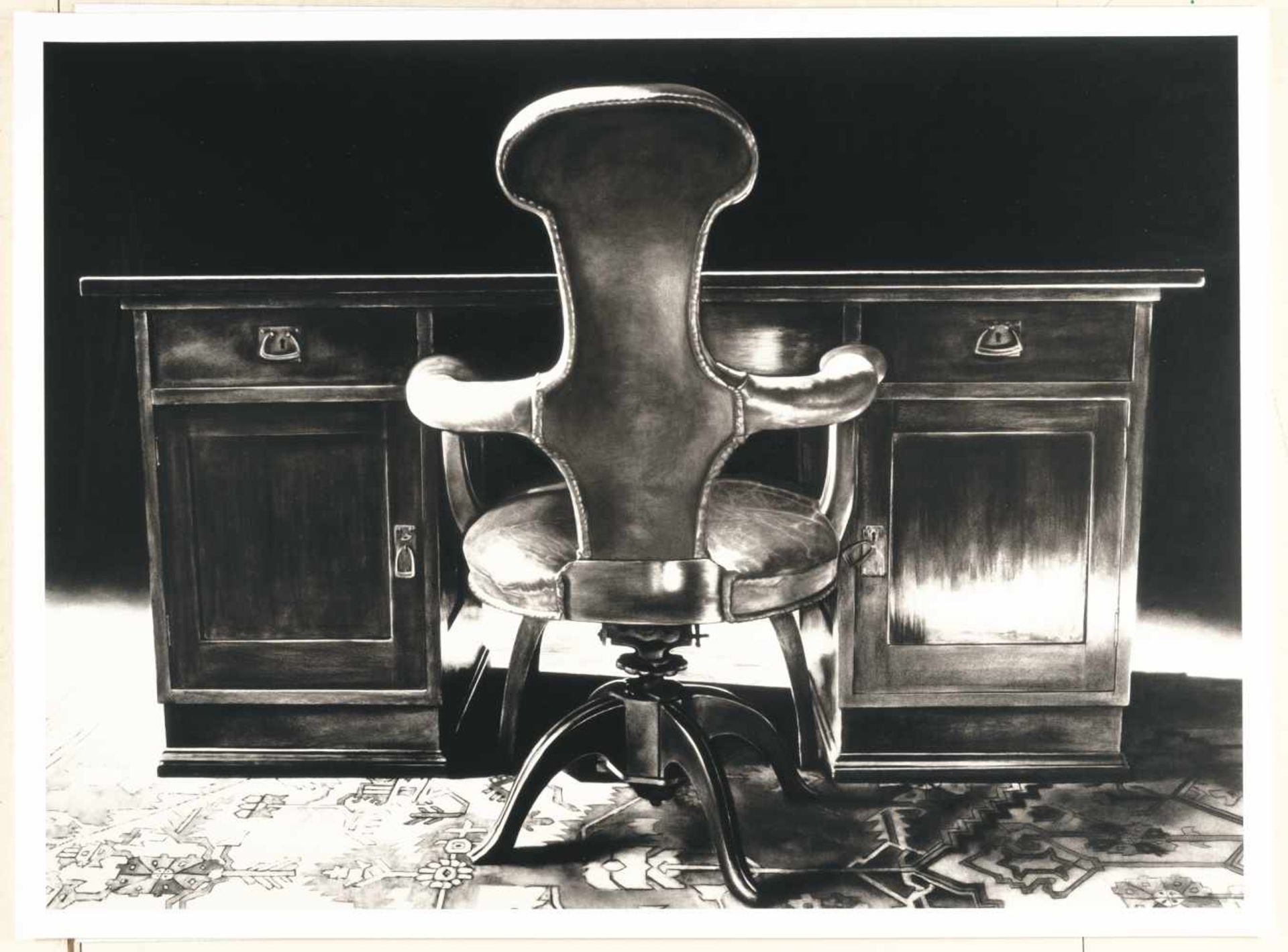 Robert LongoFreud's Desk and Chair aus: The Freud CyclePigment Print auf Velin. 2004. Ca. 7 - Bild 2 aus 3