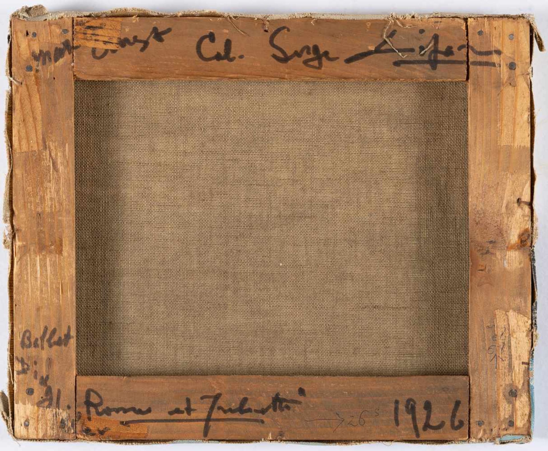 Max ErnstHorizonÖl auf Leinwand. (1926). Ca. 22 x 27 cm. Signiert unten rechts. In Künstler - Bild 3 aus 4
