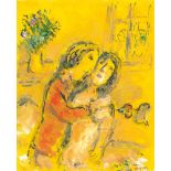 Marc ChagallIntérieur jauneÖl auf leinwandkaschiertem Malkarton. (1978-1980). Ca. 41 x 33 c