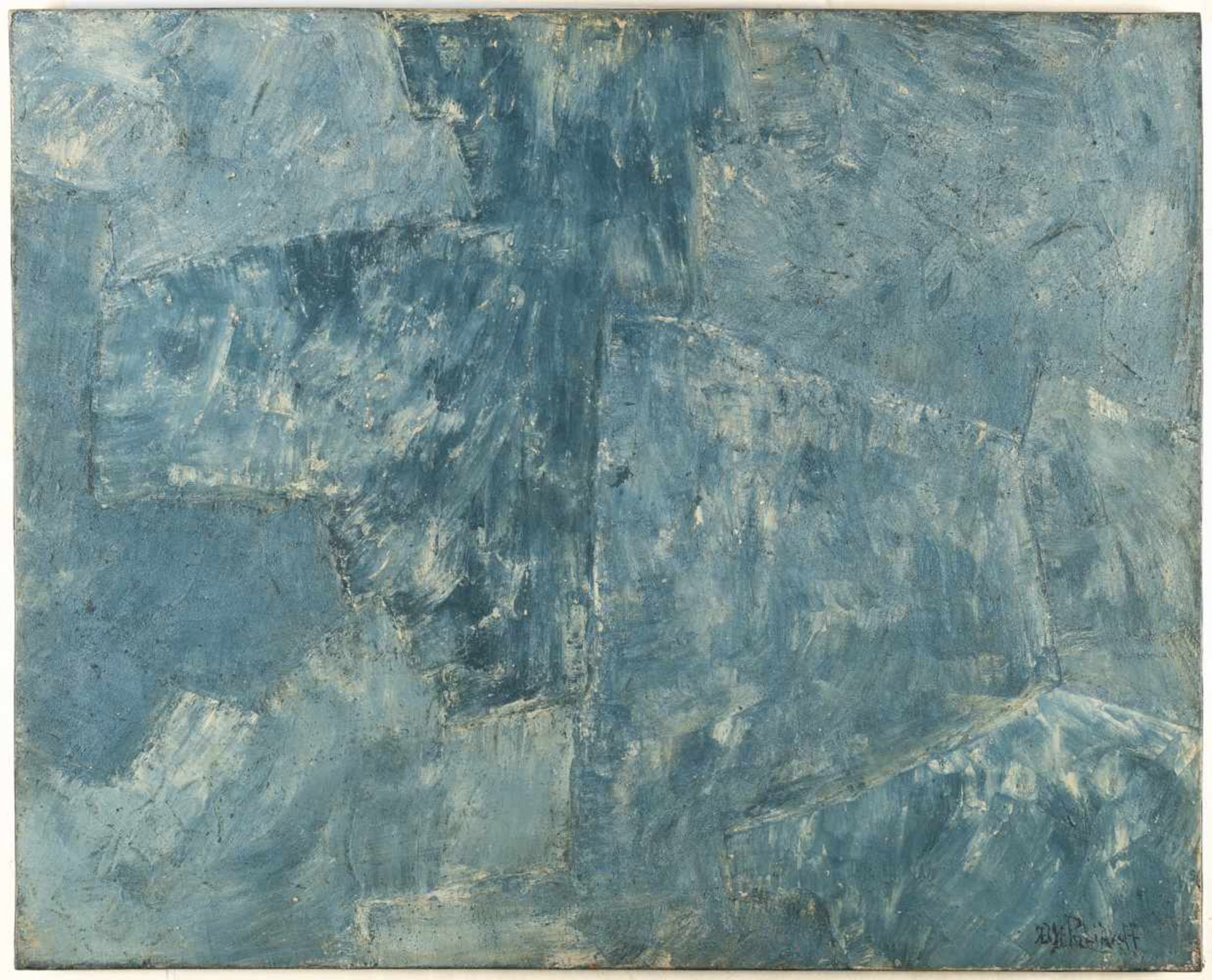 Serge PoliakoffBleu vertÖl auf Leinwand. (1962). Ca. 81 x 100 cm. Signiert unten rechts.<br - Bild 2 aus 3