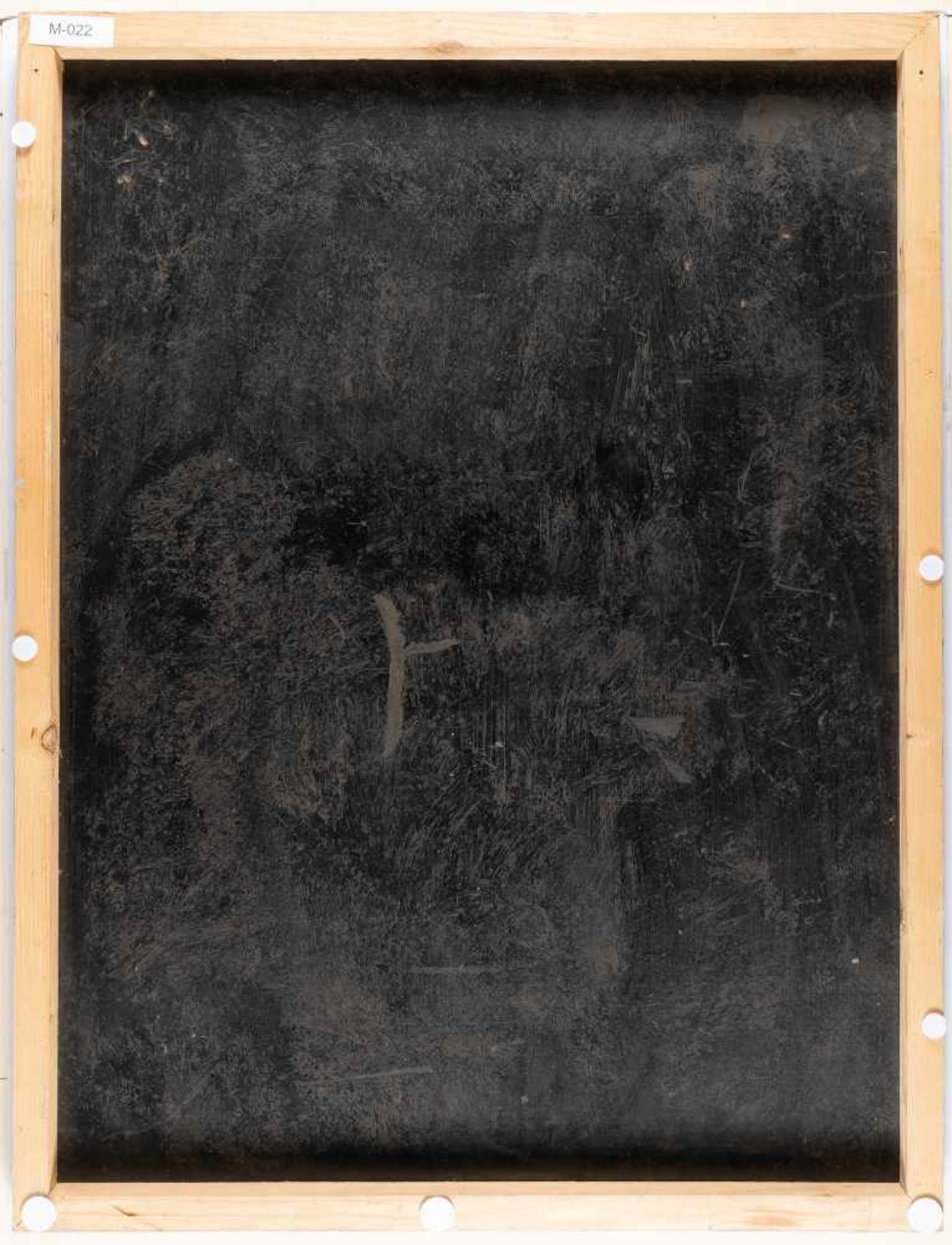 Reinhold EwaldMutter und KindÖl auf Malpappe. (1920). Ca. 100 x 76 cm.Verso am Rand nac - Bild 3 aus 3