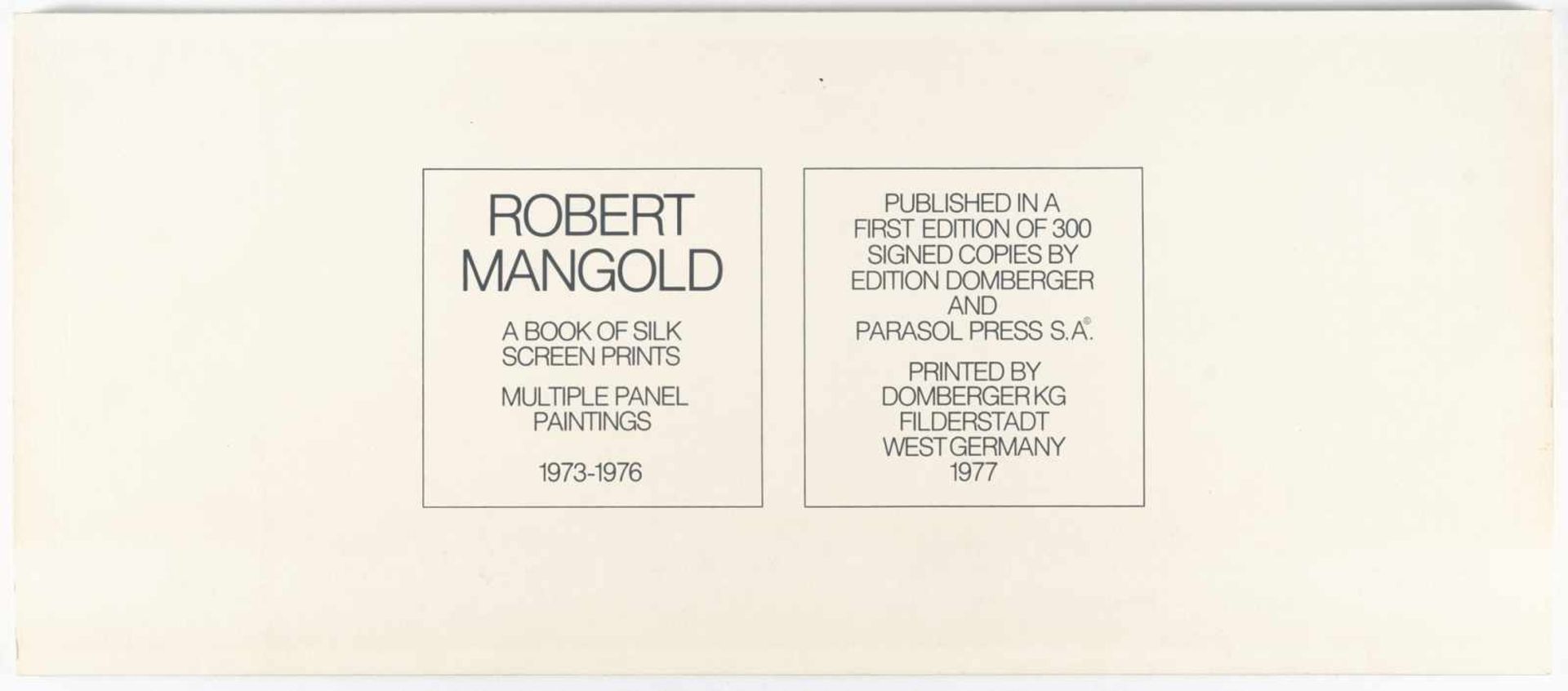 Robert Mangold - Bild 3 aus 6