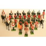 Ensemble de 29 soldats de plomb peints de la marque BRITAINS dont 3 cavaliers, garde [...]