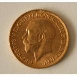 Piece Or GEORGIVS V, UK, 1914 - Poids : 8 g - GEORGIVS V, UK, 1914, gold coin - [...]