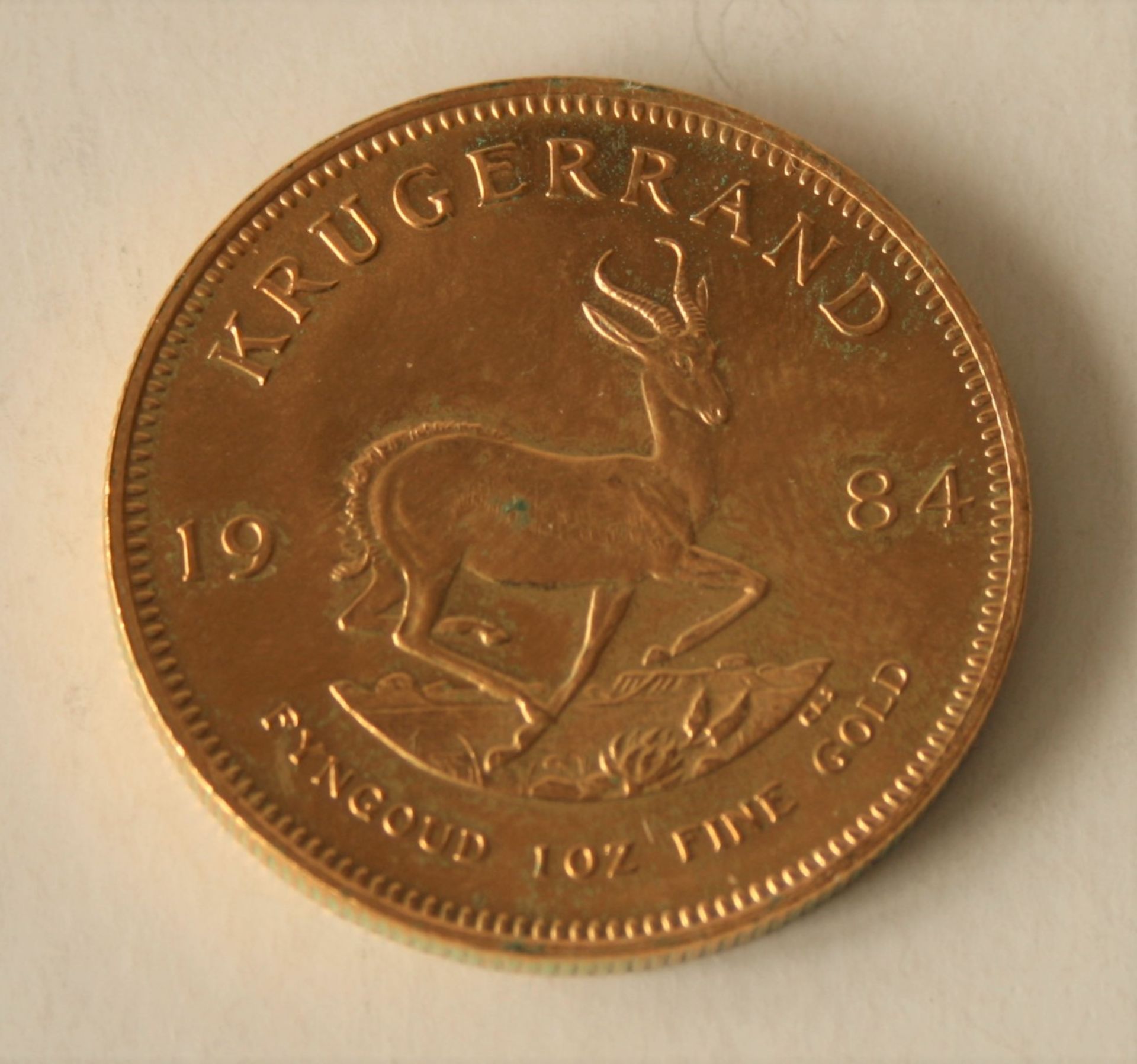 Pièce en or KRUGERRAND 1 Oz, 1984 - Poids : 33,99 g - - KRUGERRAND 1 Oz Gold Coin, [...]