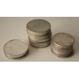 Ensemble de 12 pièces en argent 250 Frs Belgique + 9 pièces en argent 100 Frs [...]