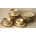 Service à thé en porcelaine ROSENTHAL, modèle Ivory, années 30/50, pour 12 [...]