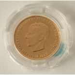 Piece 20 Frs Or Baudouin, 1976 - Poids : 6,45 g [qualité numismatique - sous [...]
