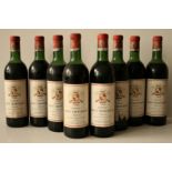 8 x CHATEAU HAUT TROPCHAUD 1964, Pomerol, rouge - - 8 x CHATEAU HAUT TROPCHAUD 1964, [...]