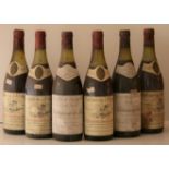 4 x CHATEAUNEUF-DU-PAPE, Cellier de l'Abbaye, Vin Royal, rouge, 1976, 3 mi-épaule et [...]