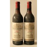 2 x Chateau LASCOMBES, Margaux, rouge, 1967, base goulot - - 2 x Chateau LASCOMBES, [...]