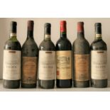3 x MEDOC, Nicolas, vin rouge de Bordeaux, 1976, 2 base goulot et 1 mi-épaule + 2 x [...]