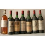 Chateau POUYANNE, GRAVES, rouge, 1970, haute épaule + Lussac-Saint-Emilion, Grand [...]