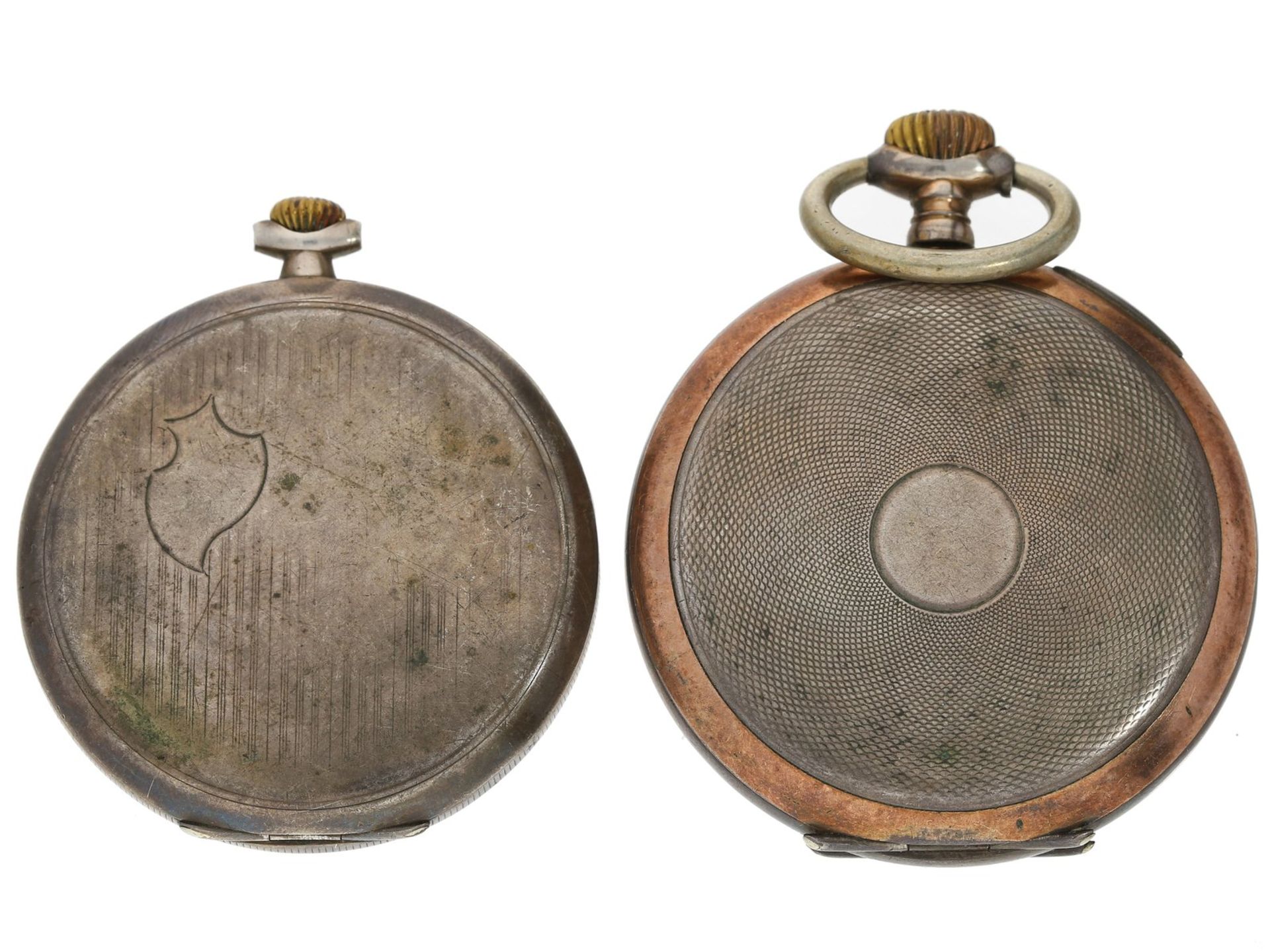 Taschenuhr: 2 silberne Taschenuhren, ca.1920/1935 - Bild 2 aus 4