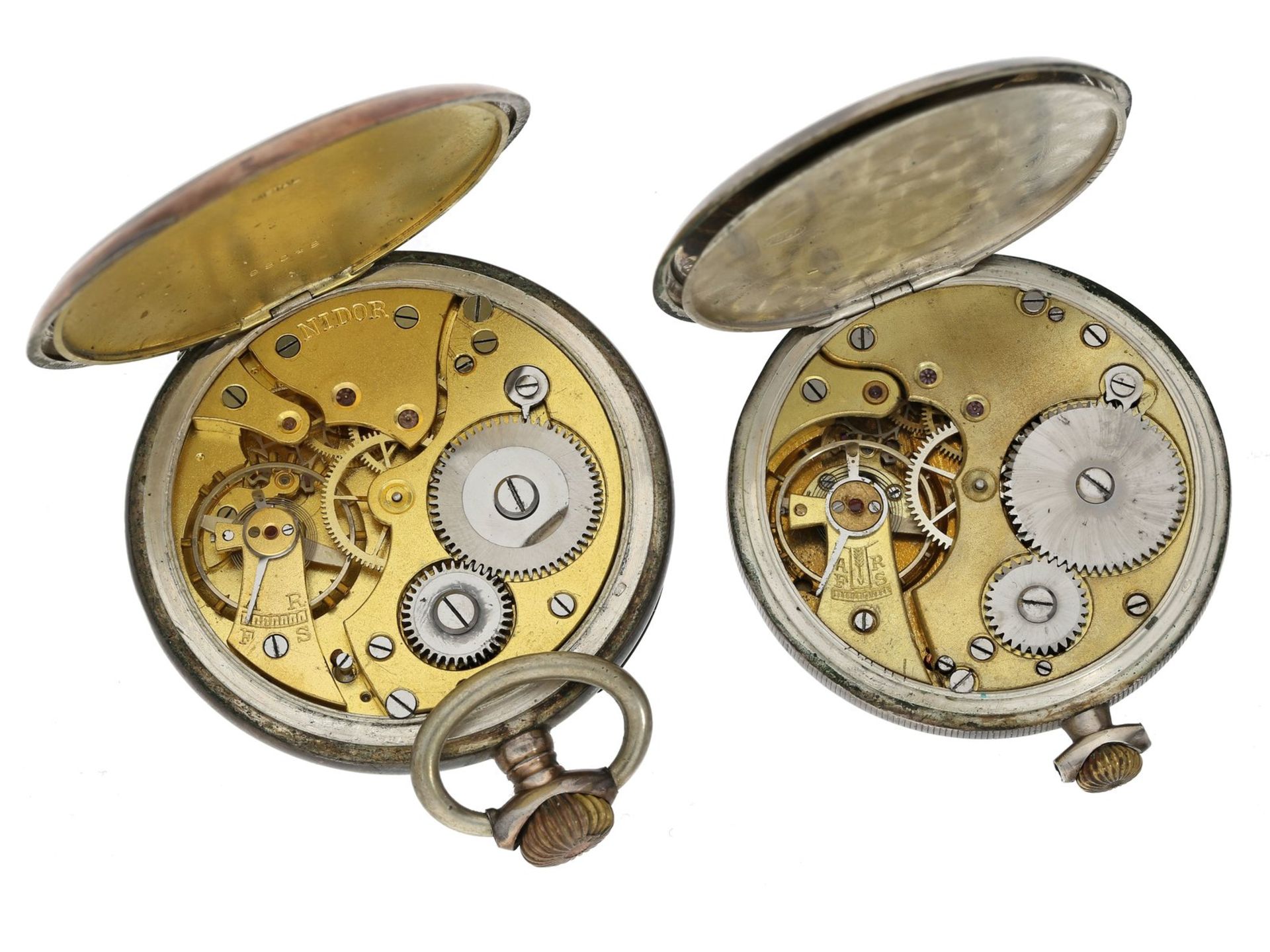 Taschenuhr: 2 silberne Taschenuhren, ca.1920/1935 - Bild 4 aus 4