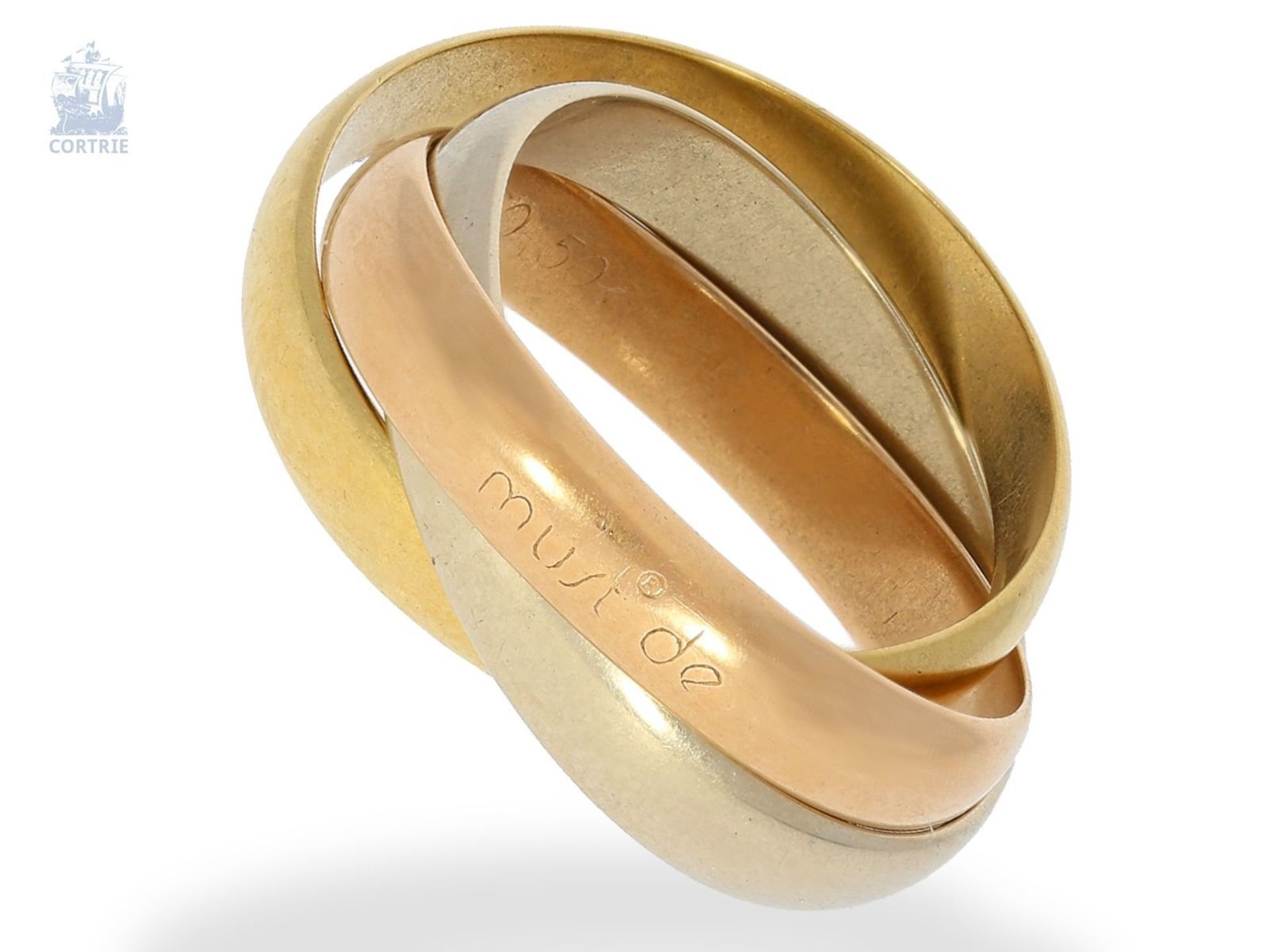 Ring: vintage Cartier Trinity-Ring