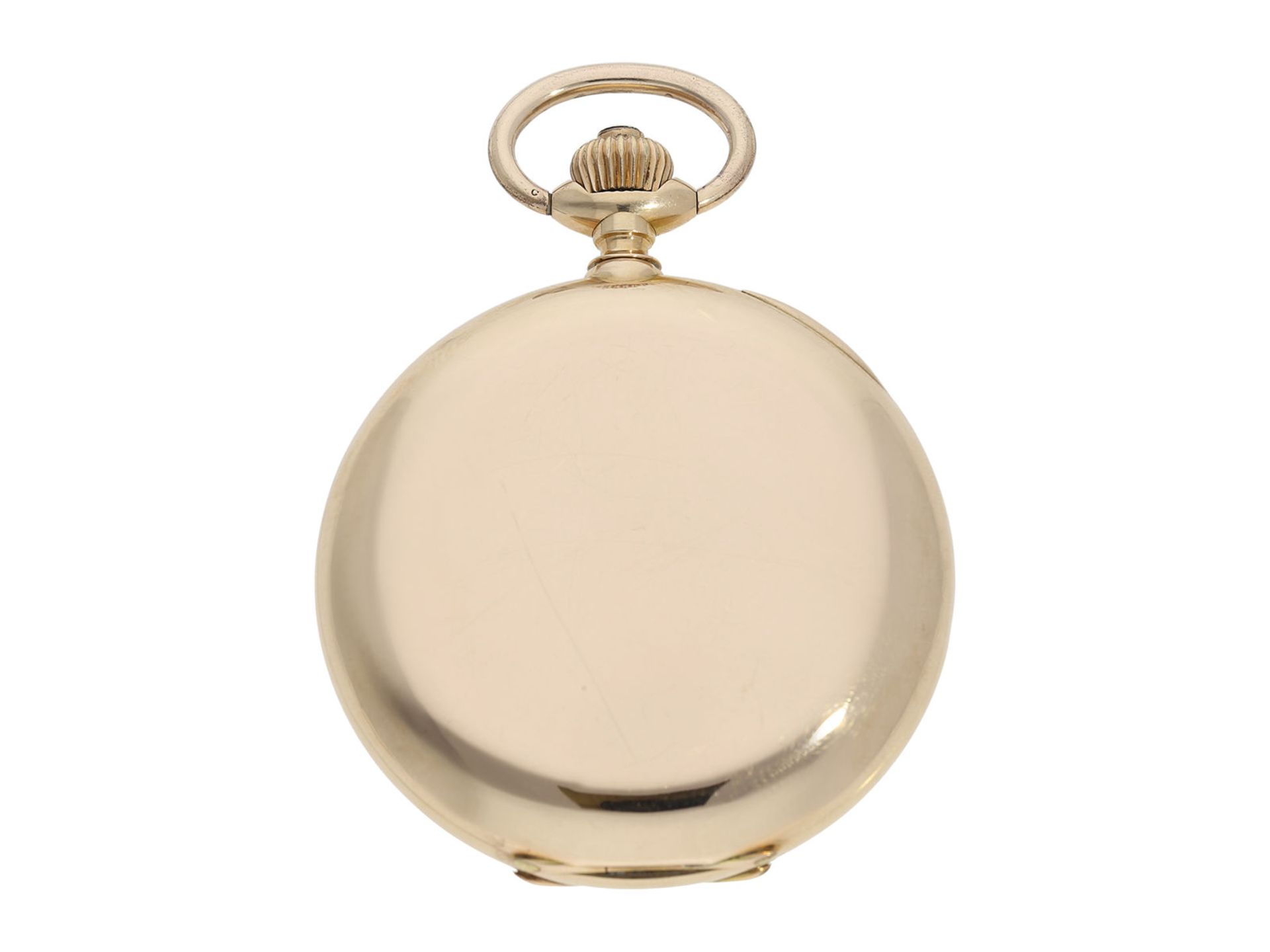 Pocket watch: especially heavy Swiss gold hunting case watch with chronometer escapement, ca. - Bild 8 aus 8