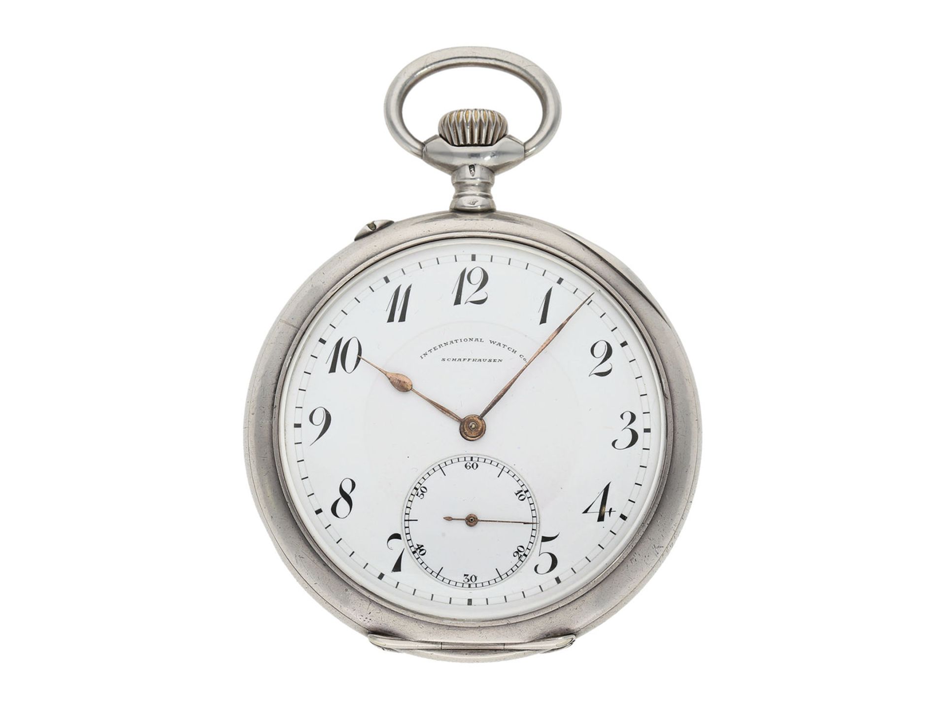 Pocket watch: fine IWC man's pocket watch quality "EXTRA", Schaffhausen 1909