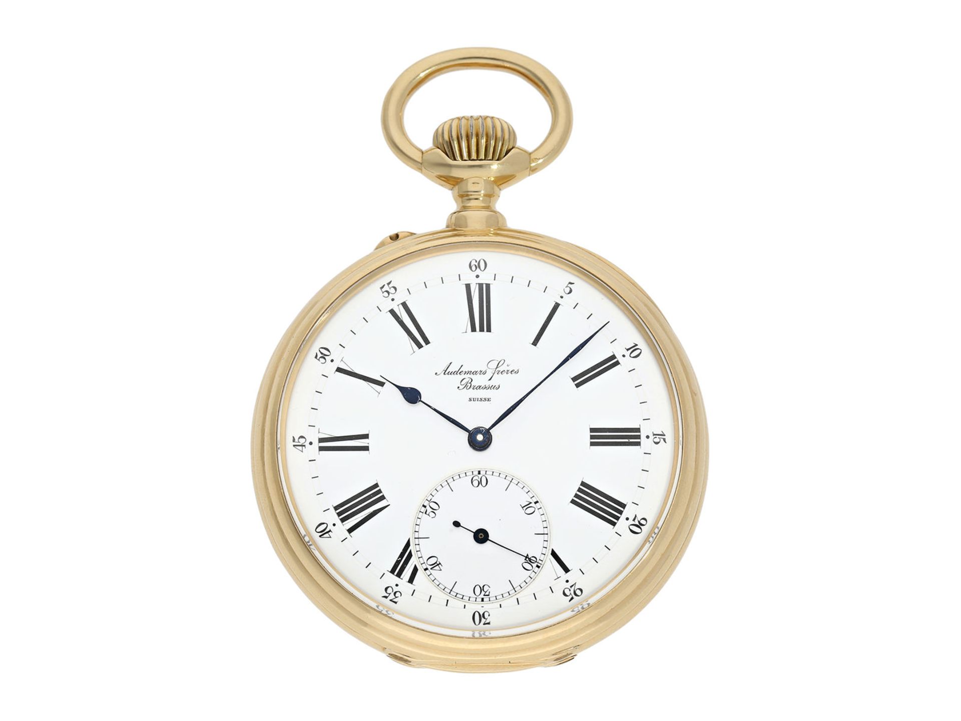 Pocket watch: exquisite pocket watch chronometer No. 12501, manufactured by Audemars for the Russian