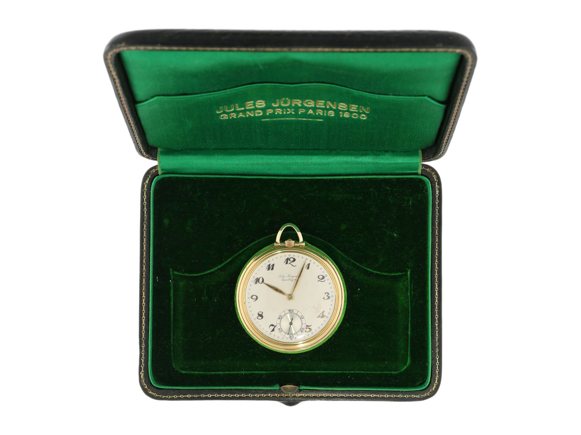 Pocket watch: rare, very fine Art Deco dress watch with Breguet dial, Jules Jürgensen Copenhagen No. - Bild 7 aus 7