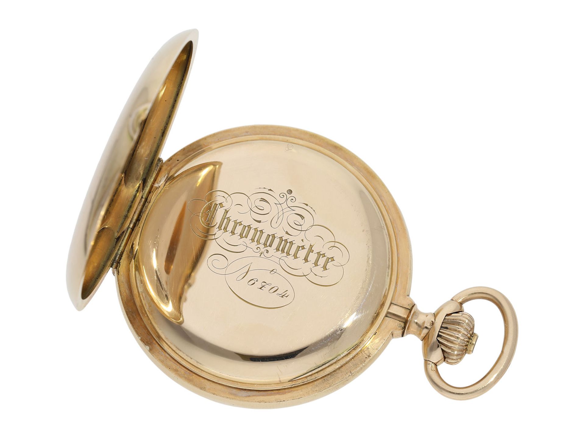 Pocket watch: extremely heavy Swiss pocket watch chronometer with pivoted detent chronometer - Bild 4 aus 7