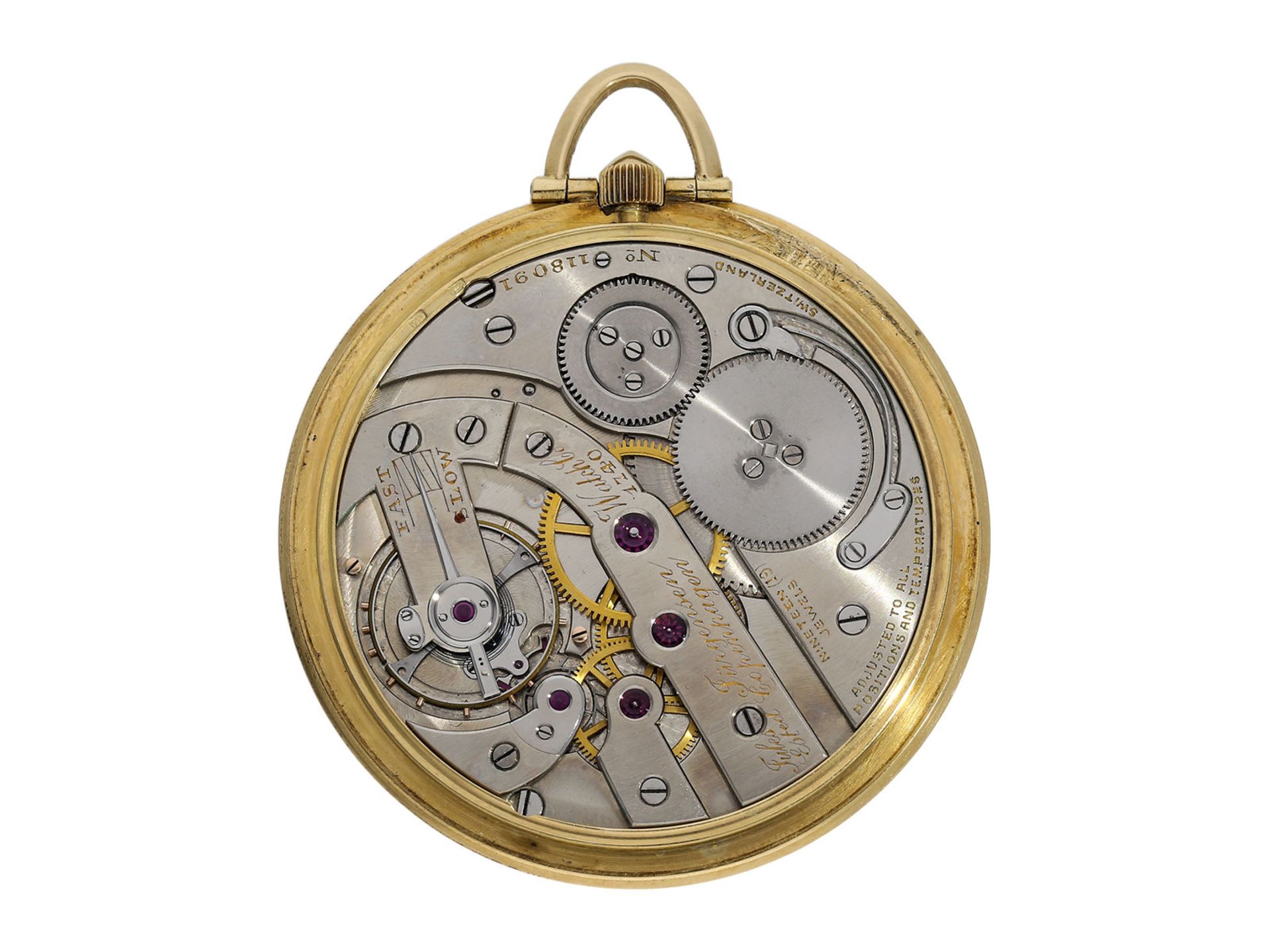 Pocket watch: rare, very fine Art Deco dress watch with Breguet dial, Jules Jürgensen Copenhagen No. - Bild 2 aus 7