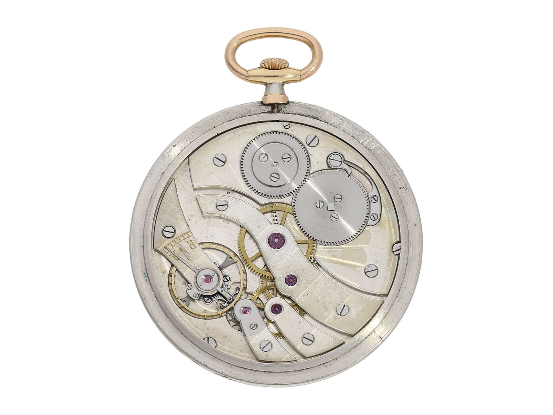 Pocket watch: one of the thinnest ever made dress watches in extremely rare case design " - Bild 2 aus 5