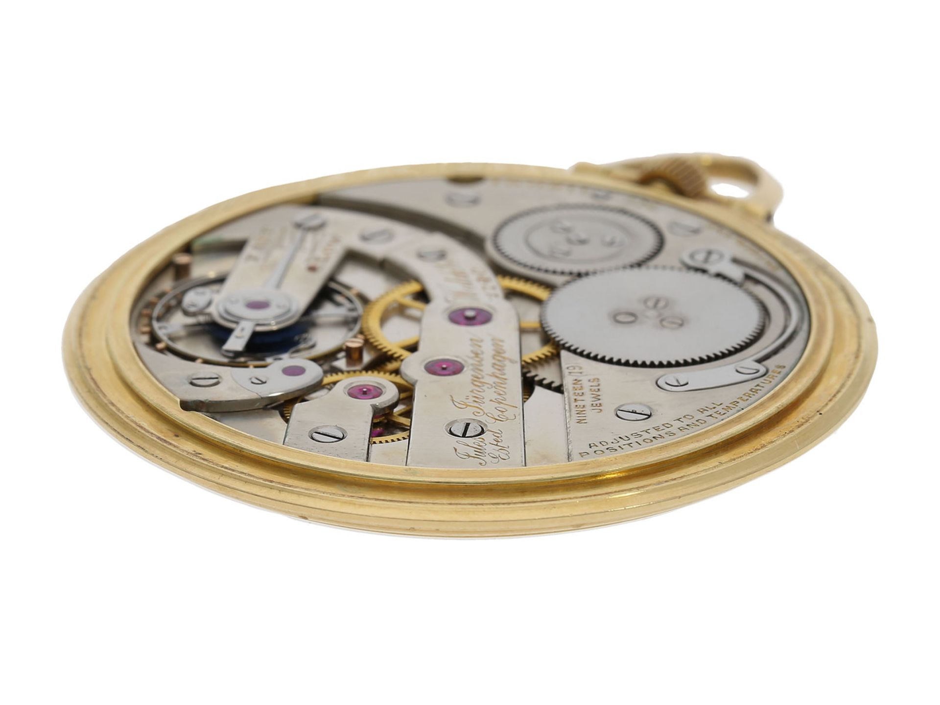 Pocket watch: rare, very fine Art Deco dress watch with Breguet dial, Jules Jürgensen Copenhagen No. - Bild 3 aus 7