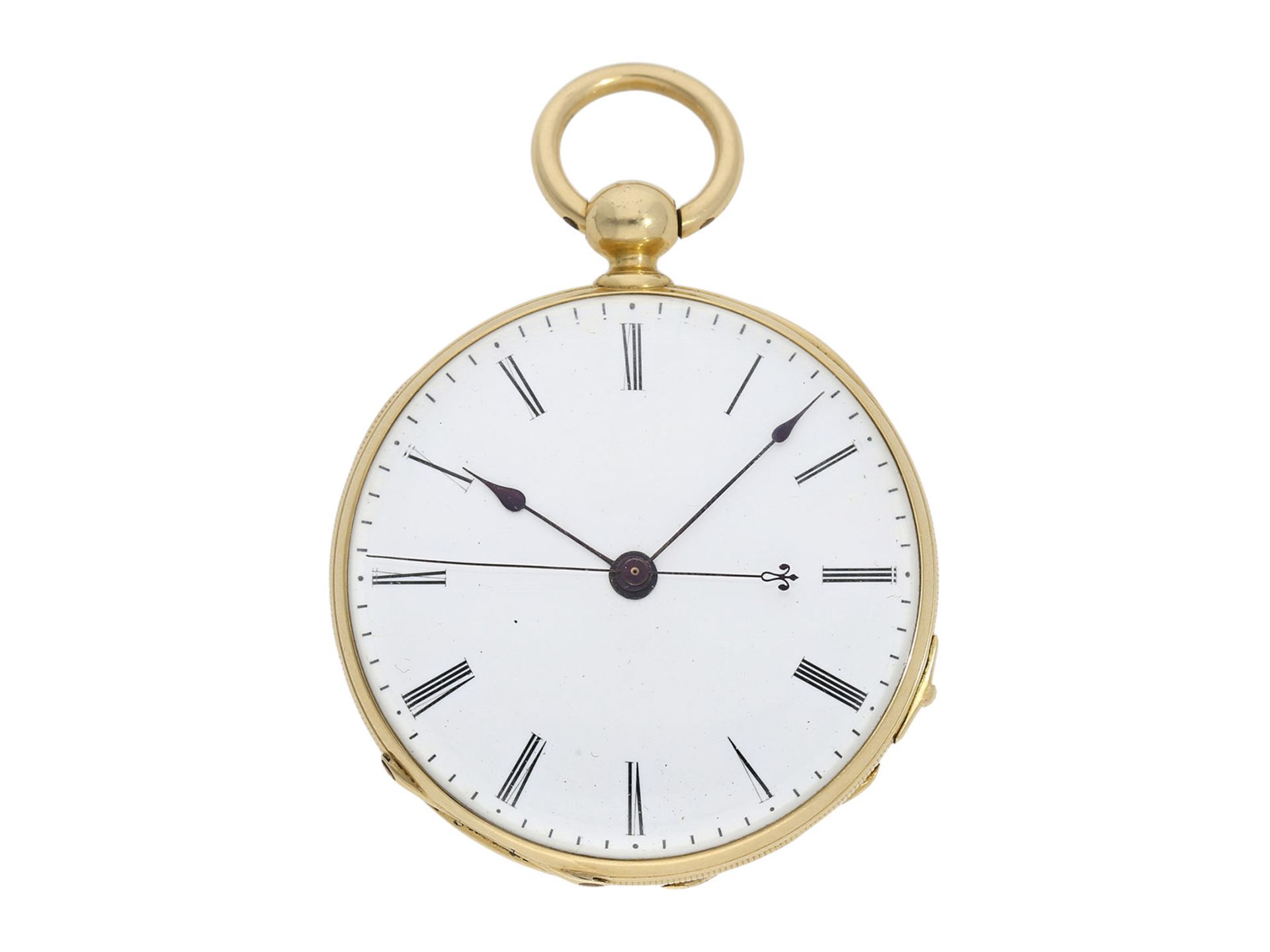 Pocket watch: fine Lepine with Seconde Morte, DuBois & Fils Geneve No. 11311, ca. 1850