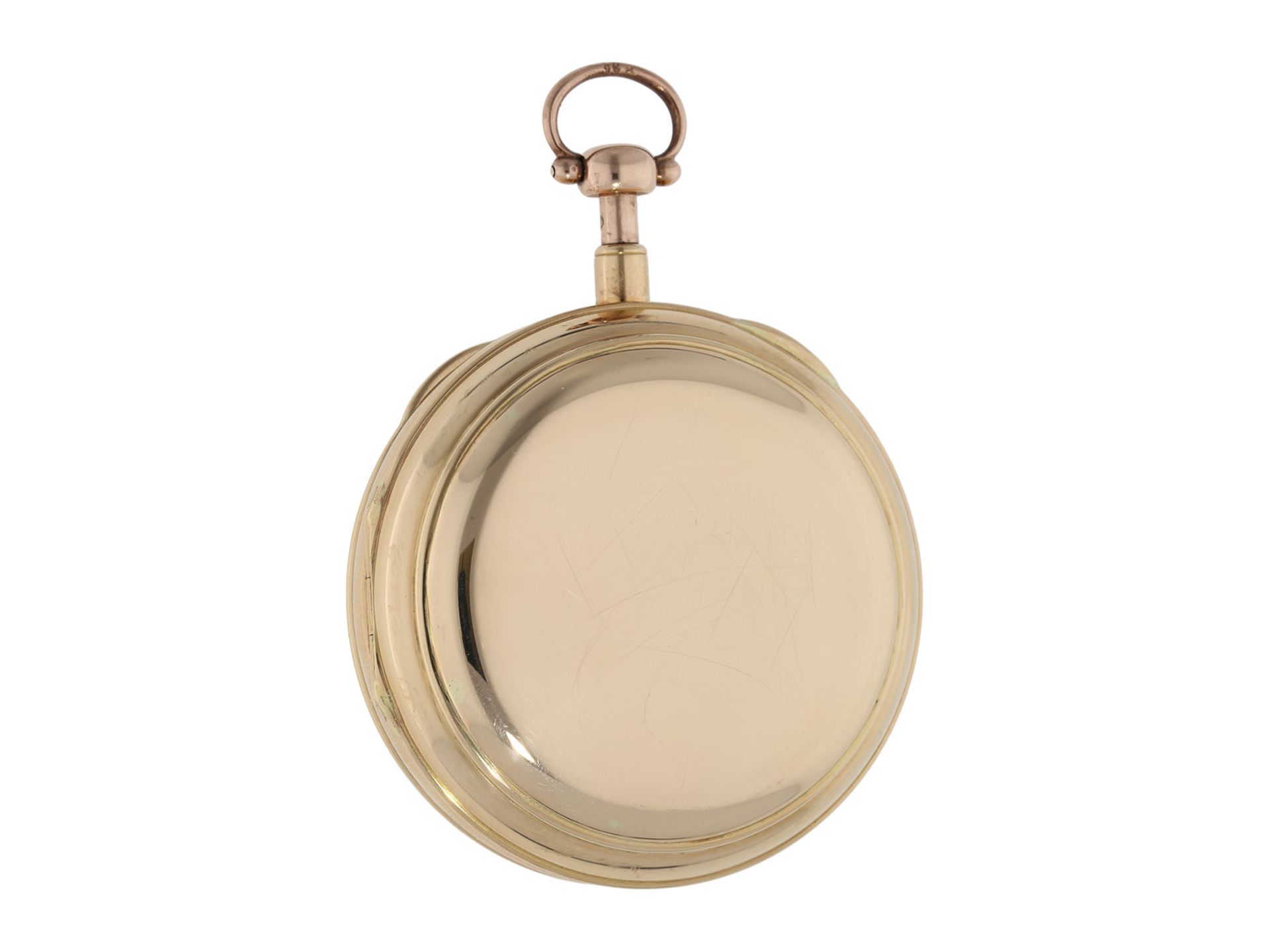 Pocket watch: important, early Geneva precision pocket watch/ deck watch with jumping centre - Bild 7 aus 15